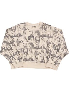 TAYLOR SWIFT [OFFICIAL] - THE ERAS TOUR CROPPED BEIGE PULLOVER (XL)
